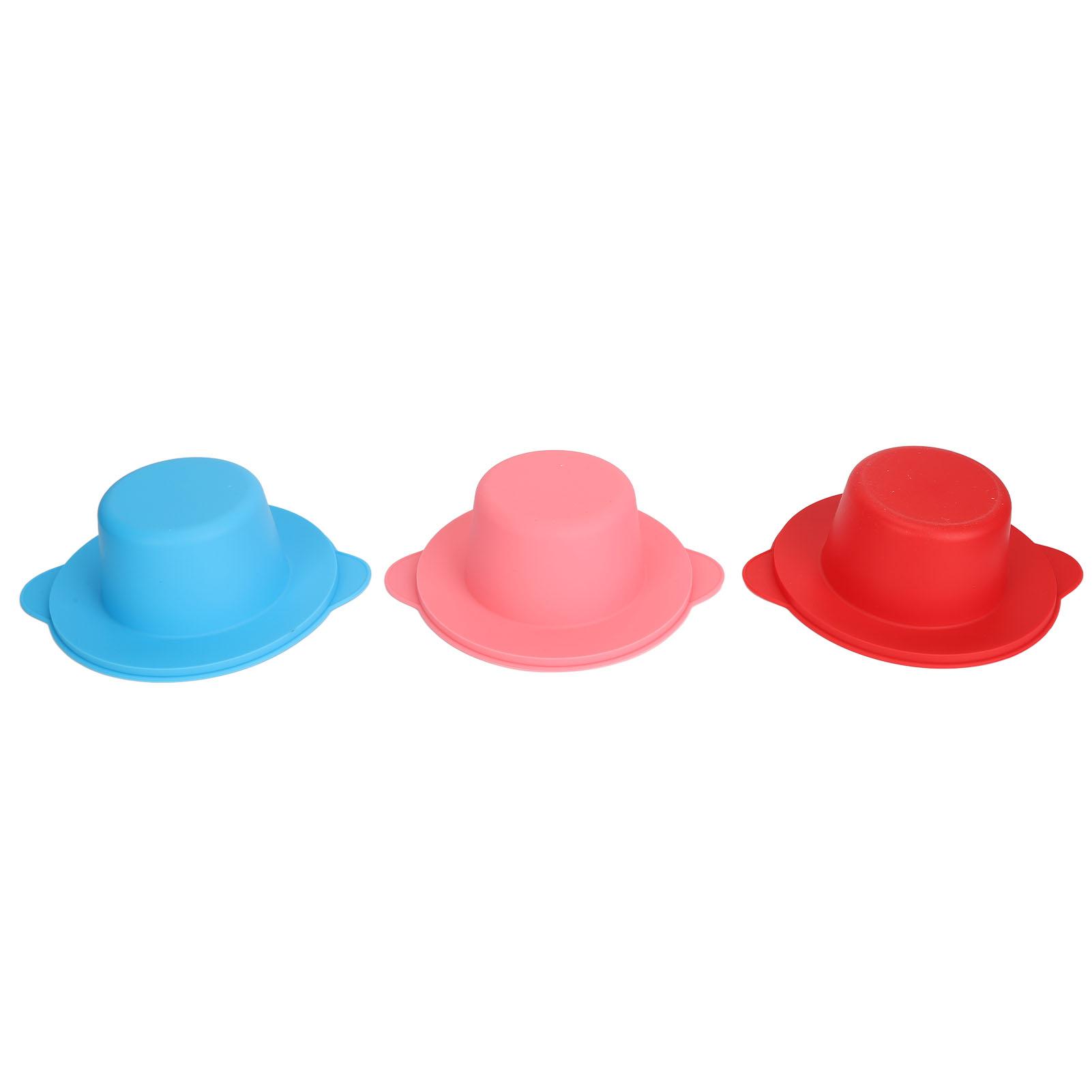 

3pcs Silicone Wax Melting Bowl Wide Margin Hair Removing Non Stick Wax Warmer Replacement Pot