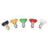 5PCS Pressure Washer Nozzle Big Fan Shape Power Washer Nozzle Tips Rinse Jet Stream Nozzle Kit 055 1.449mm   0.06in
