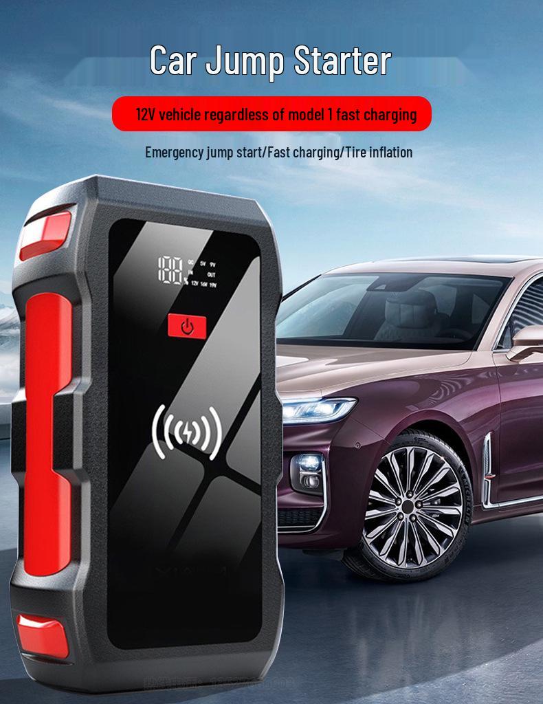 12V High-Capacity Car Jump Starter & Wireless Power Bank M10