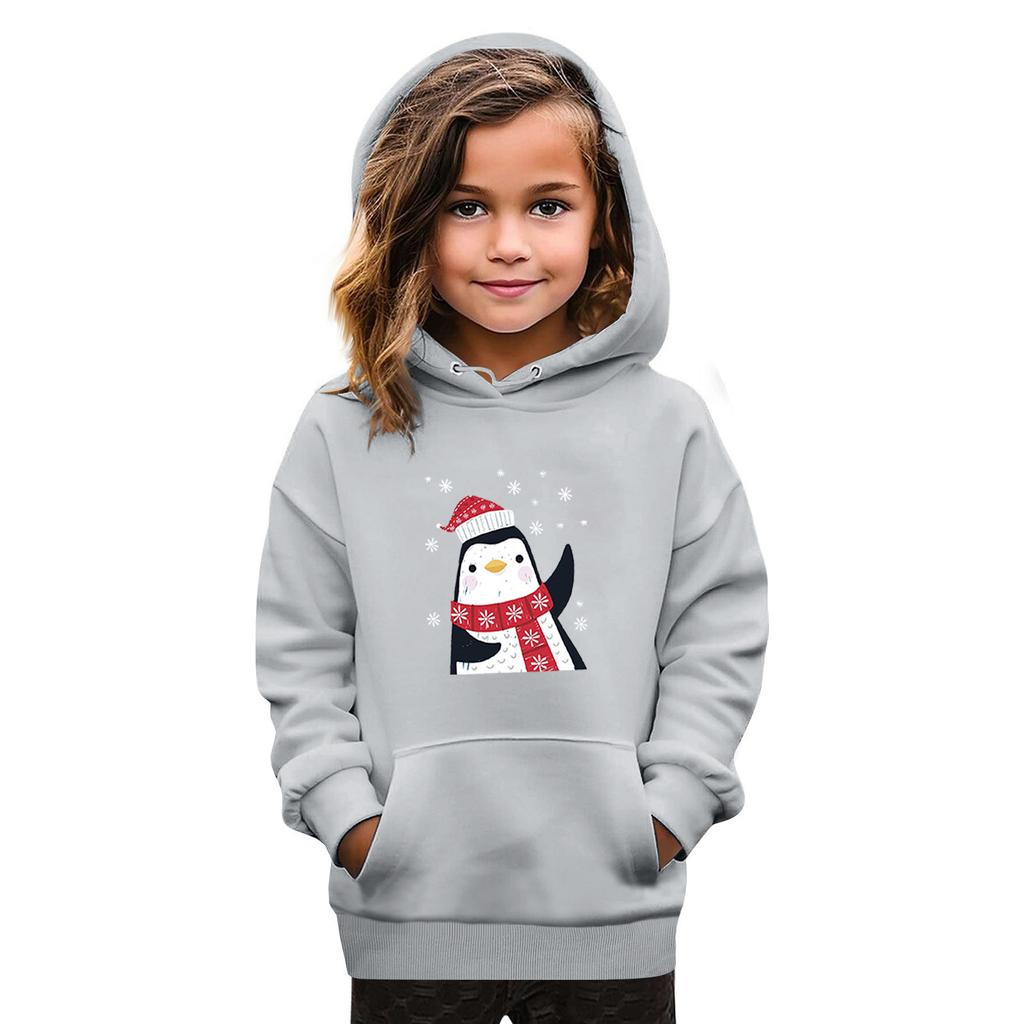 Sweatshirts For Teen Girls Hoodies Long Sleeve Drawstring Pullover Cute Oversized Hoodie Christmas Day
