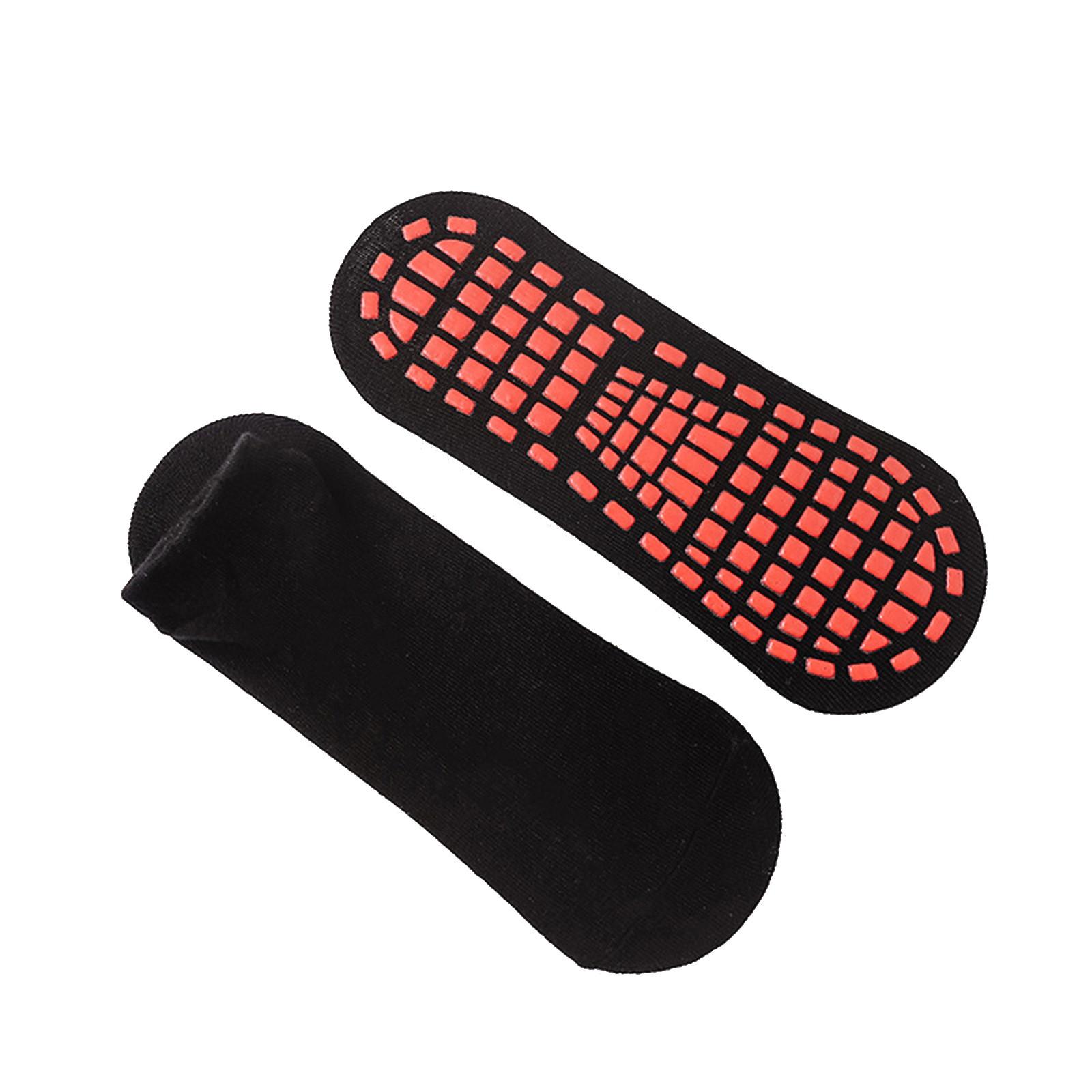 

Детские нескользящие напольные носки, носки для йоги, батута, носки для раннего образования для ног One Size чёрный