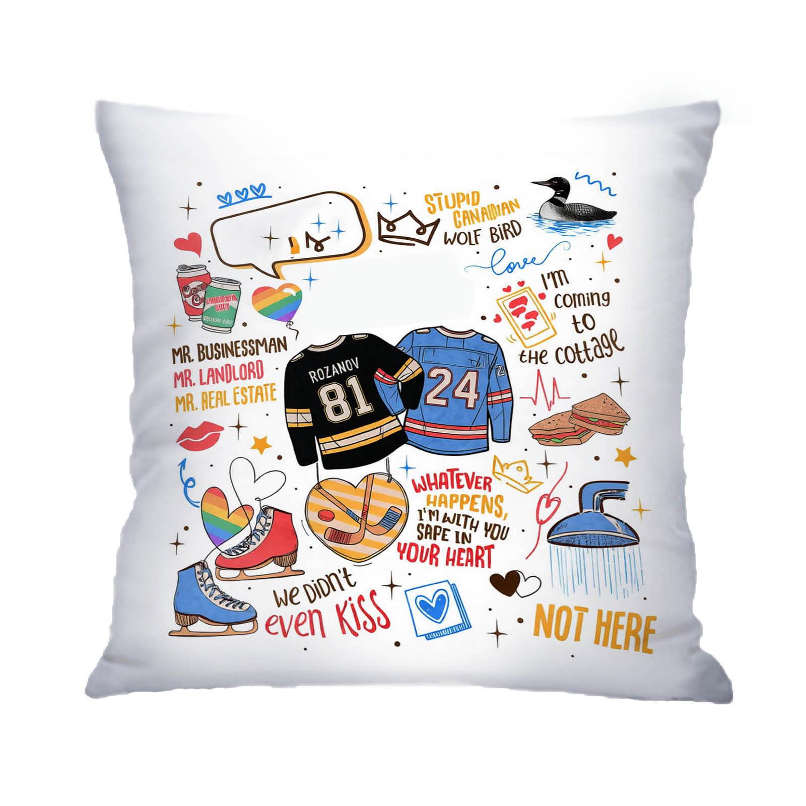 

Swifty Concert Support Face Printed Square Pillowcase Sofa Pillowcase Coreless Comfortable Pillowcase 35x35cm one size