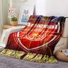 1PC Custom Name Arsenal Patterned Flannel Blanket Suitable For All Seasons for Home Decor Warmth and Comfort Gifts Holiday Present