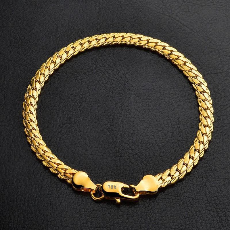 Brand New High Quality 925 Sterling Silver 5mm Women Men Chain Men Cuban Bracelet Fashion Silver Jewelry