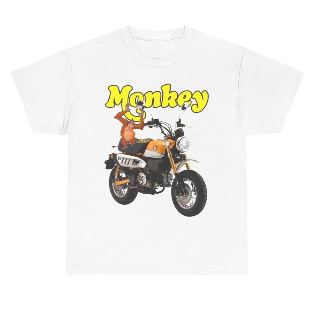 

Honda Mens and Womens Tshirt Monkeybike Mini Trail Summer New Motorcycle Tee Racing Shortsleeved Spring Cycling Offroad Top S