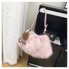 Japanese and Korean Fashion Simple Faux Fur 2026 Women's New Winter Style Commuter High-End Feel Shoulder Bag, Handbag and Crossbody Bag