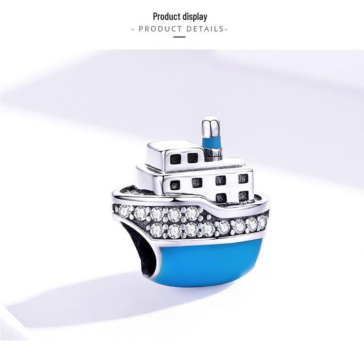 Yinziyun Ocean Series Sterling Silver Luxury Yacht Beaded Accessory SCC1379