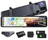 OKYES Dashcam with Front and Rear Cameras CarPlay Android Zoom Digital Rearview Assistant FM Power Clear Night Parking Integrated Reverse Gear LED