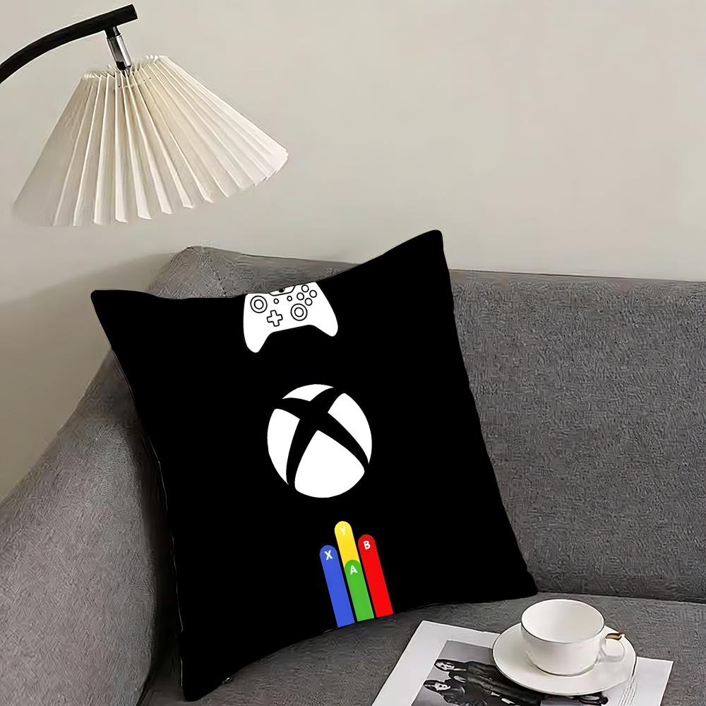 X-XBox Double-sided Printing Cushion Cover Reversible Plush Pillow Cover – For car, sofa, bedroom, perfect as a gift.