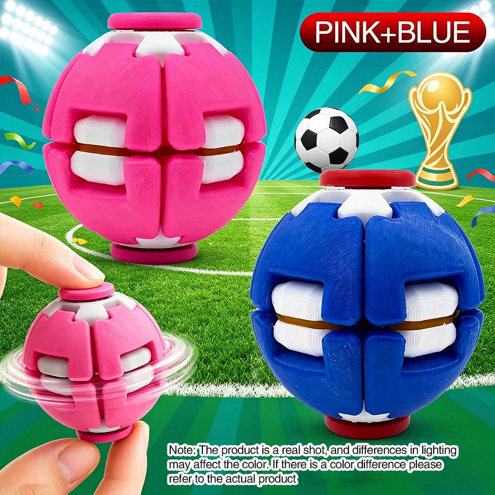 Color Press Rotate Fidget Spinner Ball Creative Stress Relief Hand Toy Portable Mini Educational Fidget Gift For Kids Adults