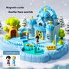 Magnetic Castle Playset For Kids With Realistic Doll Figures For Creative Imaginative Play
