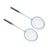Children 2 Players Badminton Racket Set Aluminum Alloy Badminton Racquet Set for KidsBlue