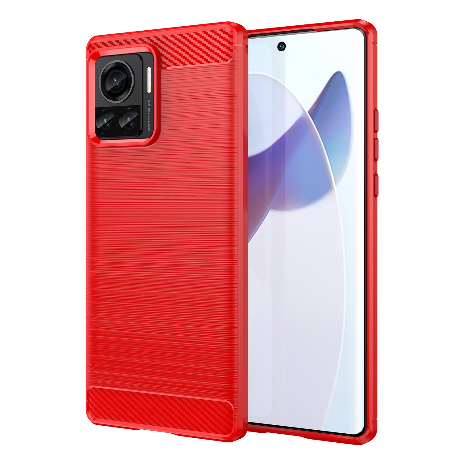 

Для Motorola X30 Pro Moto Edge30 Ultra Soft Case силиконовый защитный чехол для moto edge x 30ultra Роскошные чехлы из углеродного волокна For Moto Edge X красный