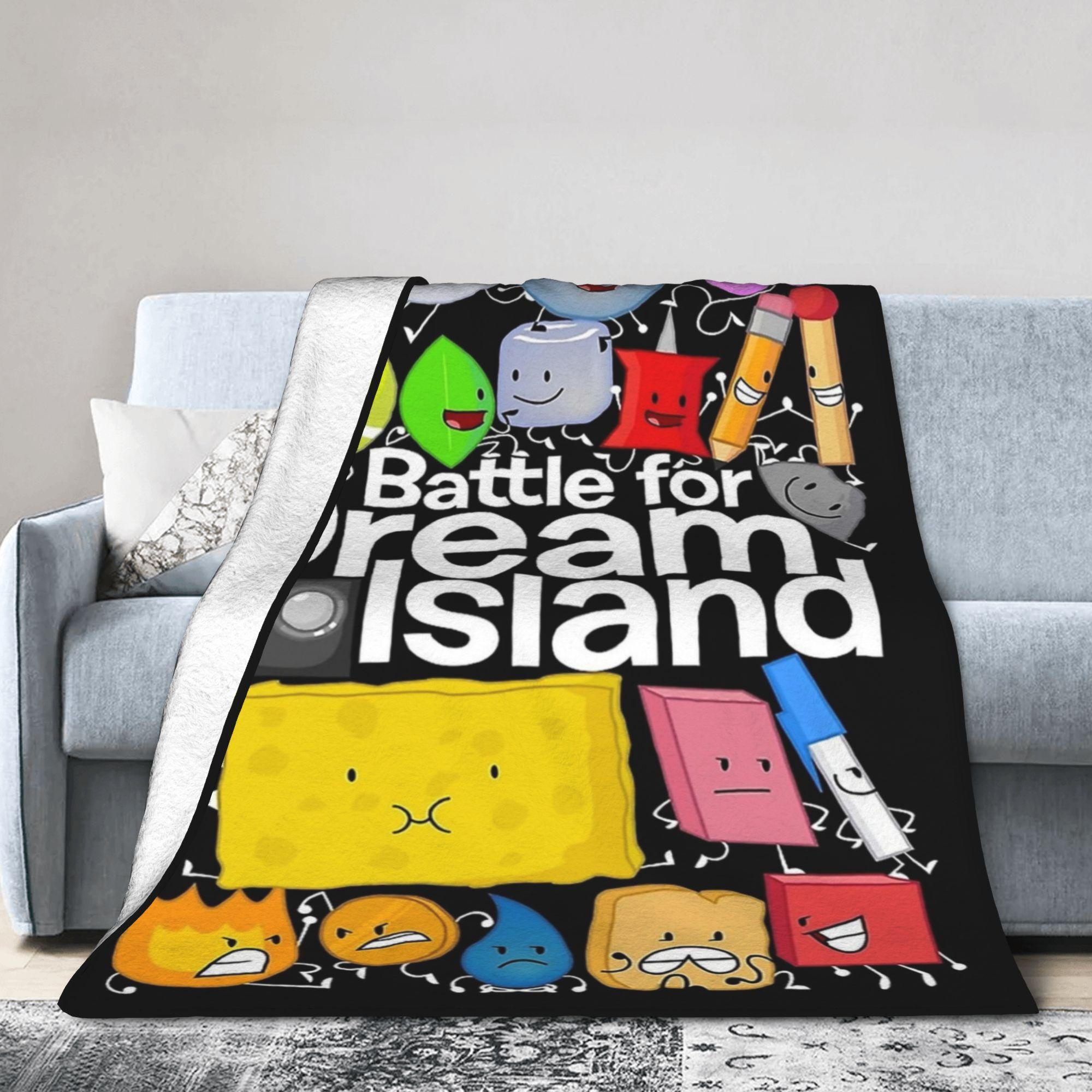 bfdi Battle for Dream Island Accessories Blankets Lightweight Thin Fleece Throw Blanket Cozy Bedspreads 75X95CM