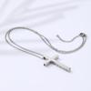 3pcs Adjustable Chain Pendant Necklace Stainless Steel Necklaces For Christian Faith And Mindfulness