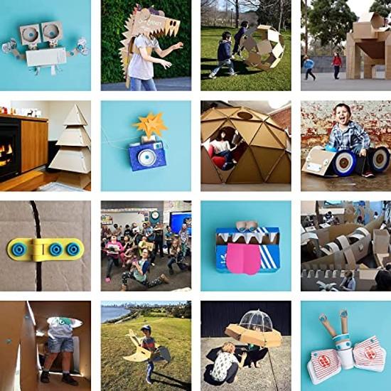 Makedo SCRU Combo 160 Teile Mix SCRU+ Geeignet ab 4 Jahren Ideales STEM-Lernklassenzimmer.