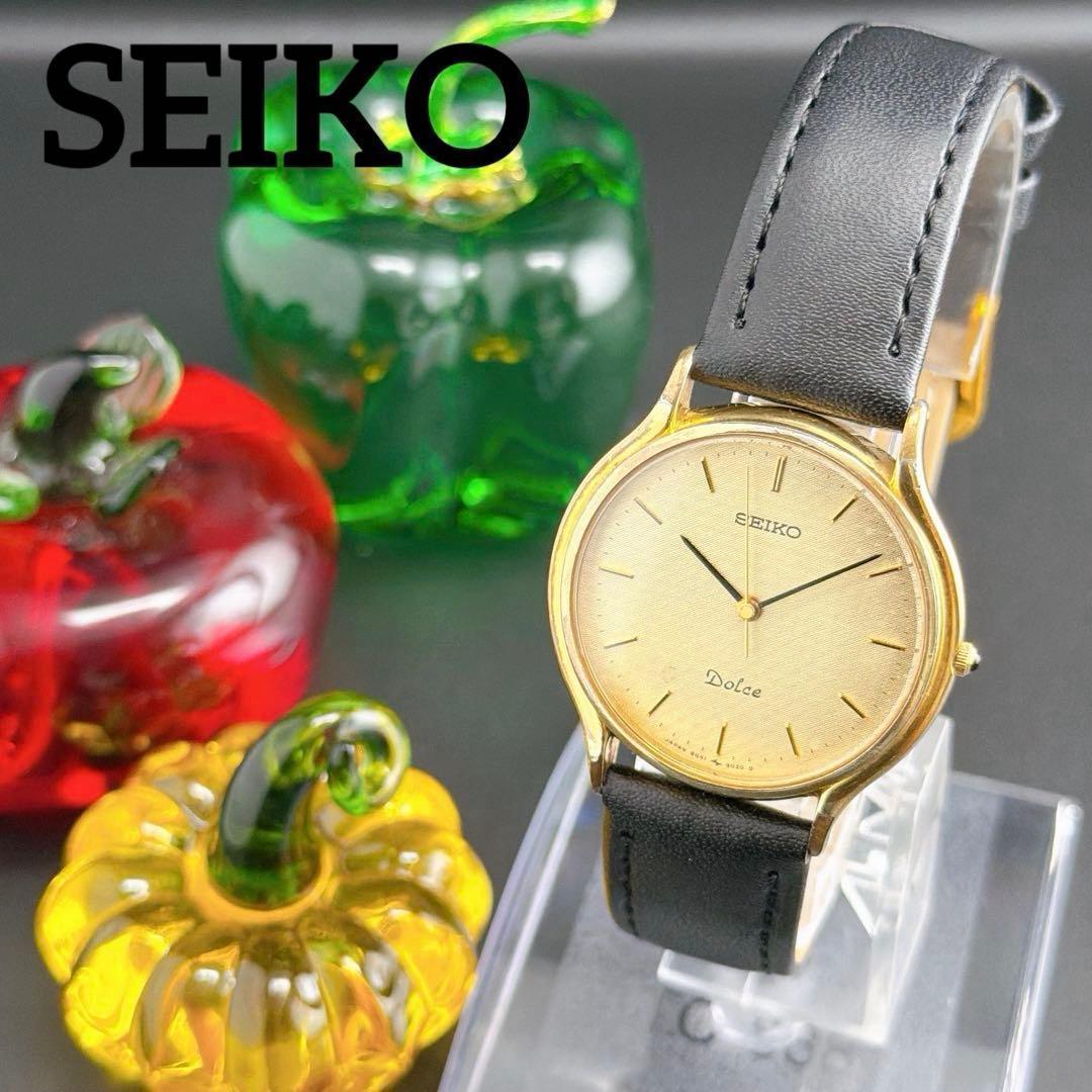 Used [Rare/Good Condition] Old Seiko Dolce Gold Quartz Men s Watch
