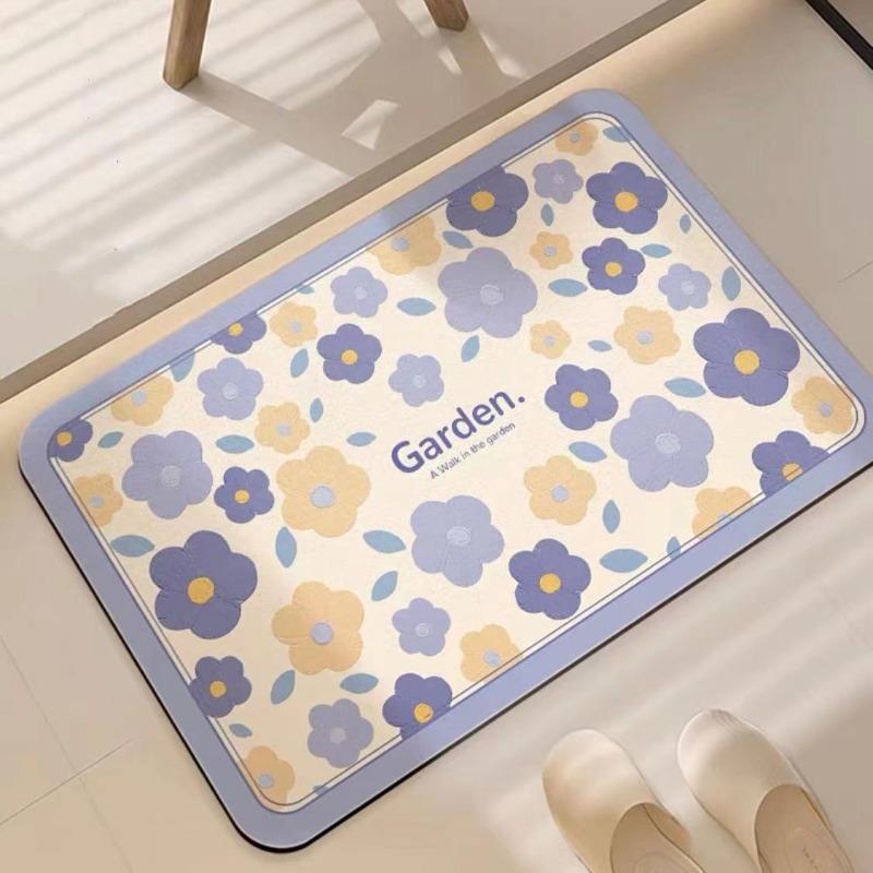 Mata podłogowa z ziemi okrzemkowej, mata podłogowa do łazienki, mata wejściowa do kuchni antypoślizgowa szybkoschnąca, mata pod drzwi toalety