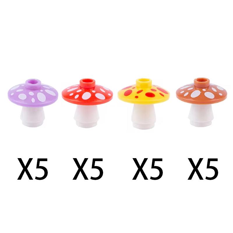 MOC City Building Blocks Toy Food Accessories Mini Brick Mushroom Fish Apple Hot Dog Cake Pizza Chicken Leg Ice Cream Box K031