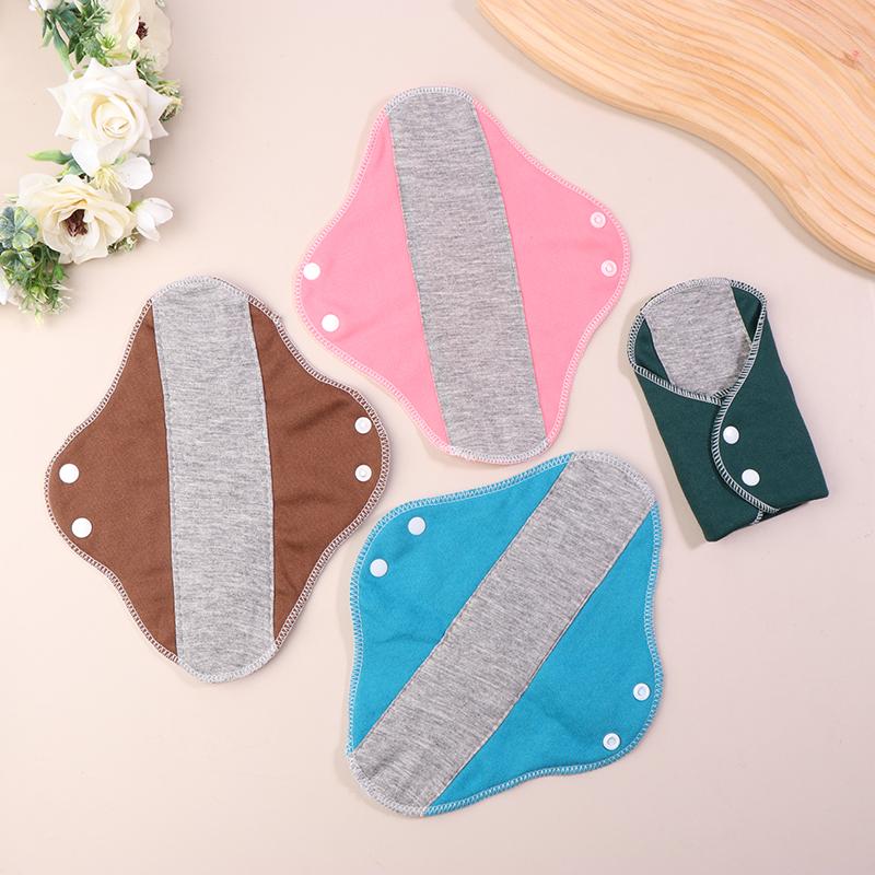 5/10 STÜCKE Dünne Stoffeinlagen Weiche Baumwolle Waschbare Damen Slipeinlagen Damenbinden Hygienebinden Täglich Wiederverwendbar Menstruationshygieneeinlagen