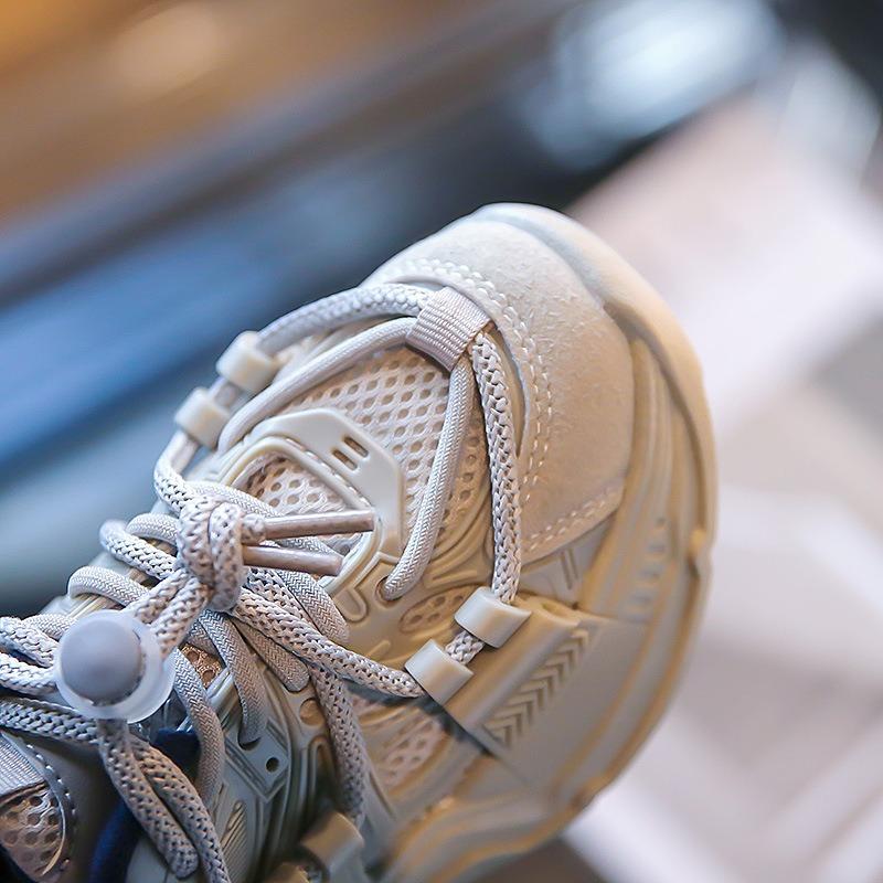 Children's Sports Shoes Spring and Autumn New Girls' Dad Shoes Breathable Mesh Casual Versatile Boys' Running Shoes Tide