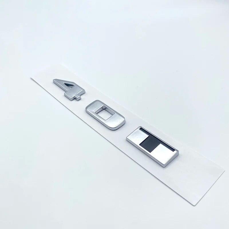 3D ABS Glossy Black Silver Letters 25T 28T 40T AWD Emblem for Cadillac CT4 CT5 CT6 Car Fender Trunk Rear  Logo Sticker