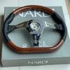 NARDI Steering D Type General Purpose 14 inch 350mm Car Handle Sports Steering Wood Style d-w-0002