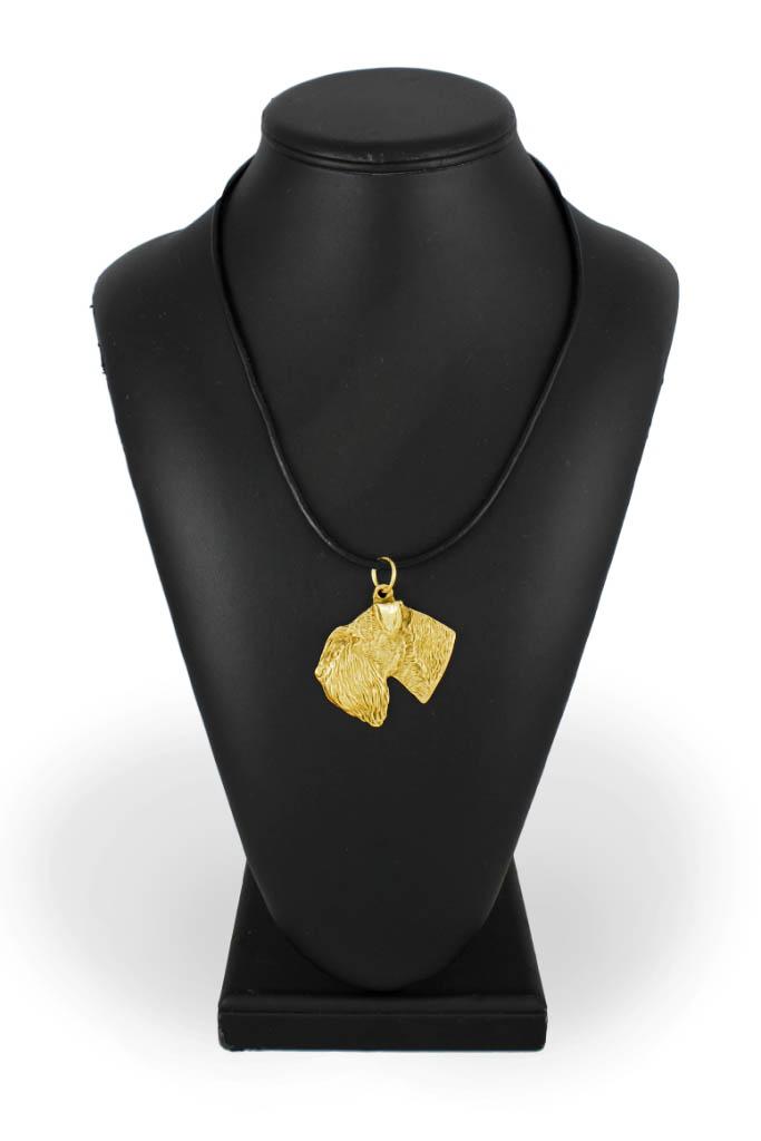 Schnauzer III - necklace with a dog in a gift box, gold-plated pendant for a dog lover, striking jewelry by Art-Dog