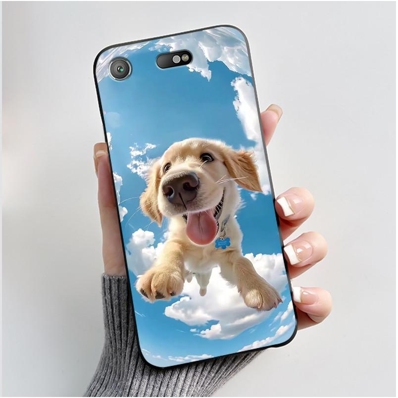 Popular Anime Lucky Printed Case For Sony Xperia XZ1 Compact/Xperia XZ1 mini G8441 SO-02K Anti-scratch Silicone Black Case Shell