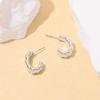Geometric Personality Fashion Stud Earrings Ins European and American Acrylic Gold-plated Stud Earrings Set