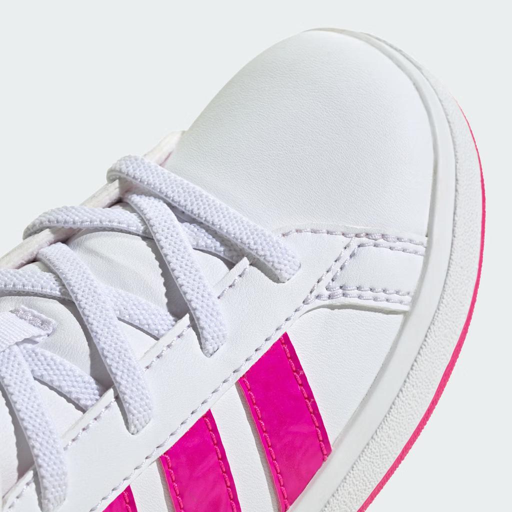 Adidas Shoes - Boys' Small Size GRAND COURT MID K Mid-top Casual Sports Sneakers - Adidas JR0806