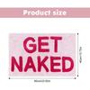 Bibabala Get-Naked Bath Mat, Cute Bathroom Rugs, Non Slip Absorbent Pink Bath Rug, Funny Bathroom Decor, Bathtub Decor Mats,Washable Shower Rug for