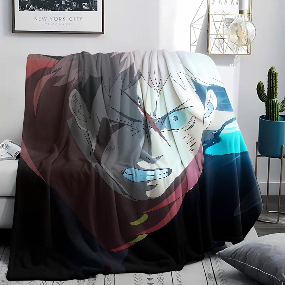 Jujutsu Kaisen Battle Blanket, Cozy Throw for Sofa Bed, Ideal Gift for Anime Enthusiasts.chl