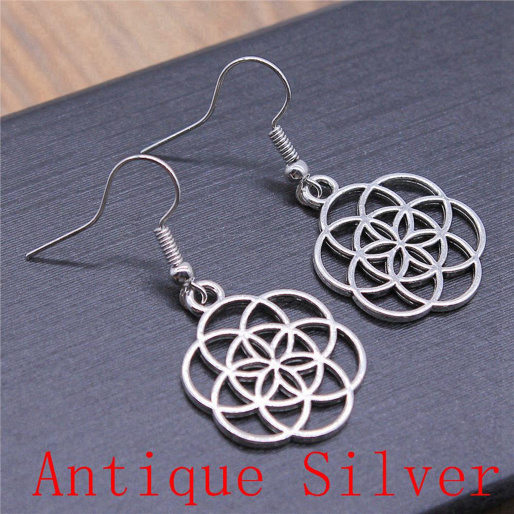 Mandala Pattern Drop Earrings Dangle Drop Earrings For Women Jewelry Making Wholesale