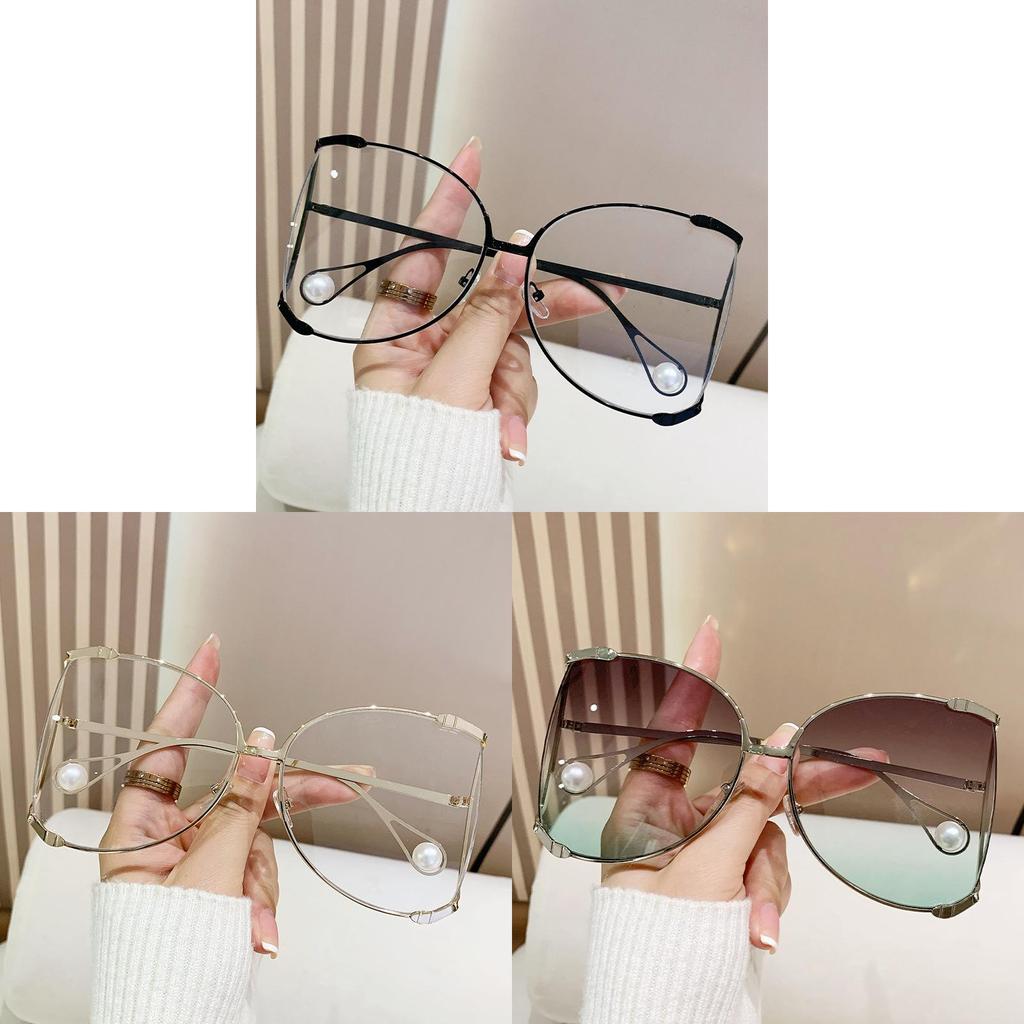 Fashion Round Frame Sunglasses With Uv400 Protection For Summer Outings