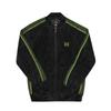 Nadeln Samt Rippkragen Track Jacket Herren Rw323 C Schwarz