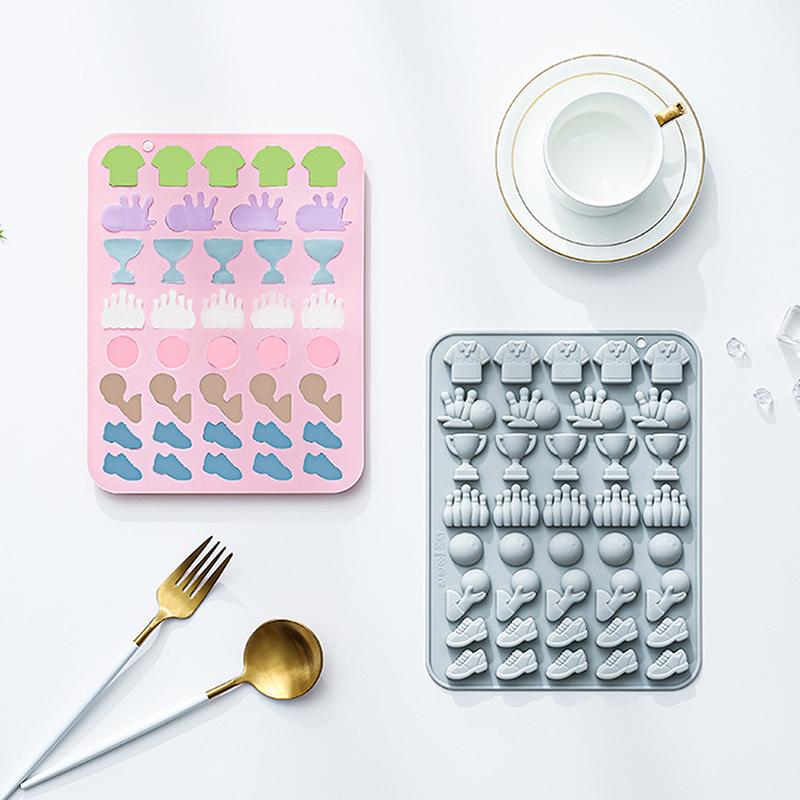 Bowling Chocolate Mold 39 Cavites Bowling Silicone Mold Sports Theme Silicone Candy Mold , Bowling Mold For Jello Gummy Ice Cube