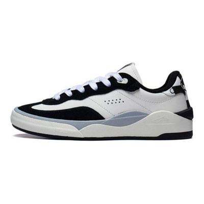 Li Ning Skategeneral Simple Comfortable Low Top Skate Shoes Women Sneakers White Black AEPSA50-3