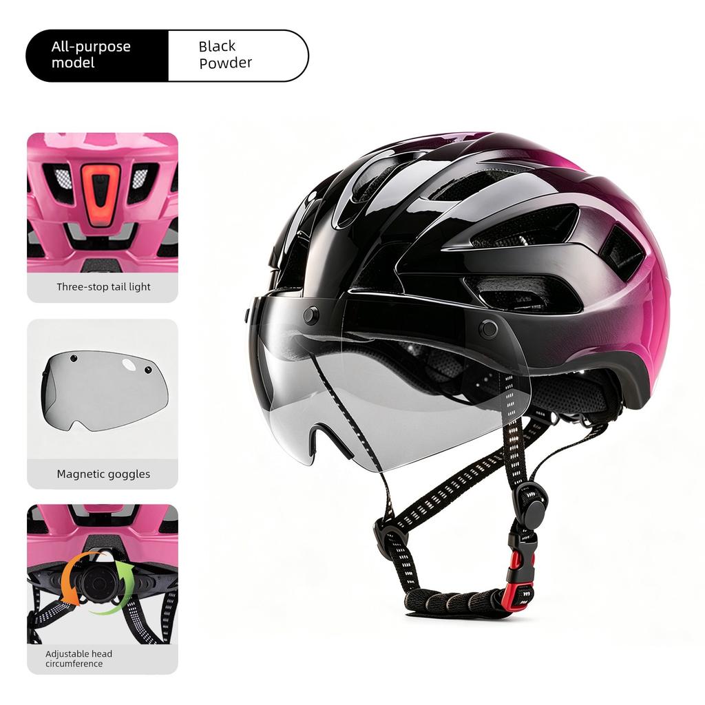2026 New Summer Cycling Helmet for Men and Women, Universal Safety Mountain Bike Helmet with Tail Light
