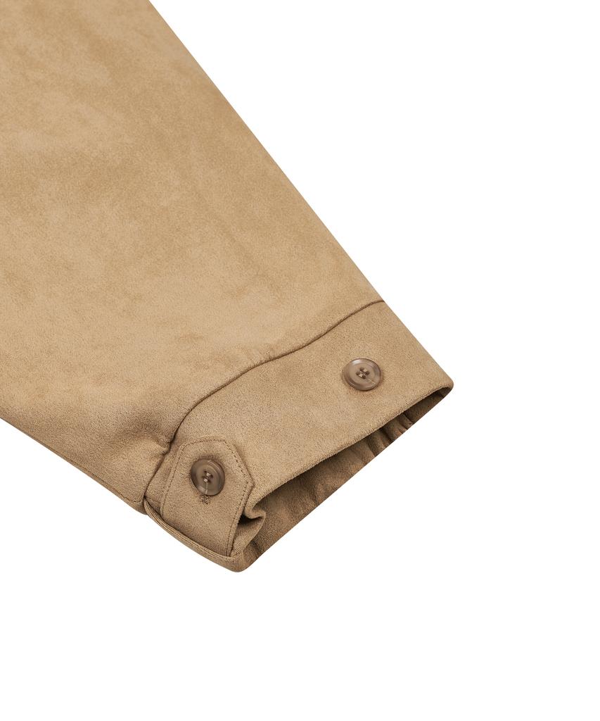Ironyporno Whiteline 86-Iro233 Half String Fishtail Suede Jacket Camel