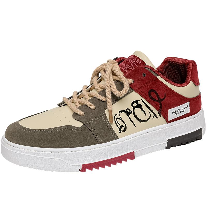 2024 Fashion Designer Shoes Men Casual Platform Sneakes Lace Up Trainers Student Sneakes Mens Vulcanized Shoes Zapatillas Hombre