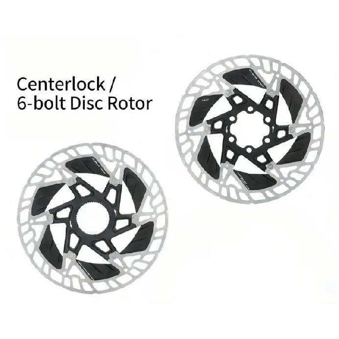 Floating Heat-Dissipating Brake Rotors for Road & Mountain Bikes, 6-Bolt & Center-Lock Discs