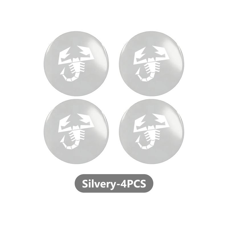 

For Abarth Car Styling Wheel Center Hub Caps Rim Cover Badge Emblem Stickers FR FIAT 124spider 500 Albea Astra Stilo Tipo UNO