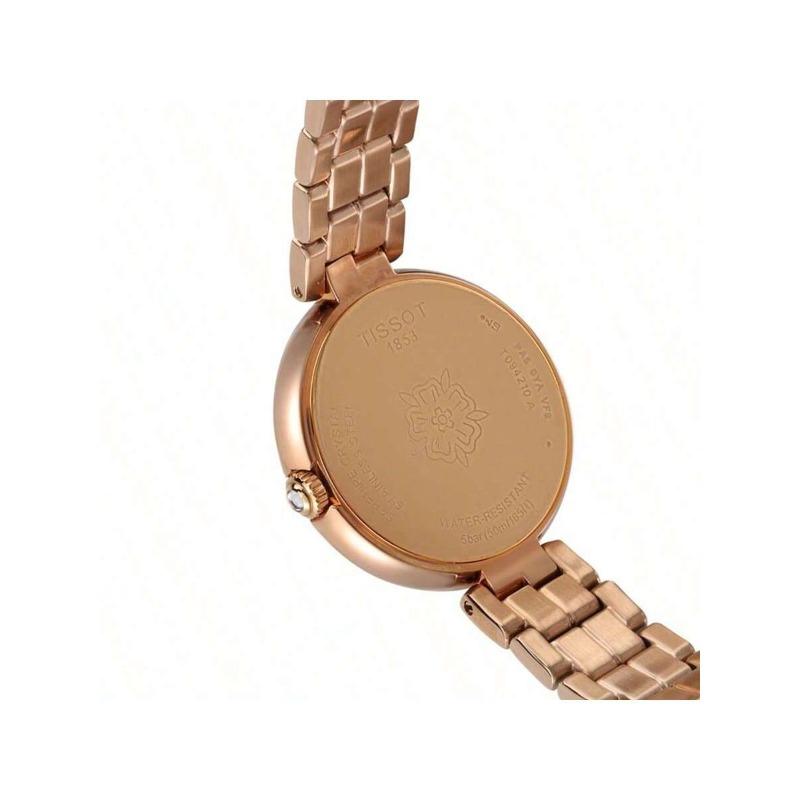 Tissot Flamingo Women's Quartz Watch - Rose Gold Steel with Mother-of-Pearl Dial, Elegant for Daily/Formal Wear T094.210.33.116.02