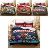 Luxurious 3d Printed Roblox Game Bedding Set With Soft Duvet Cover And Pillow Shams