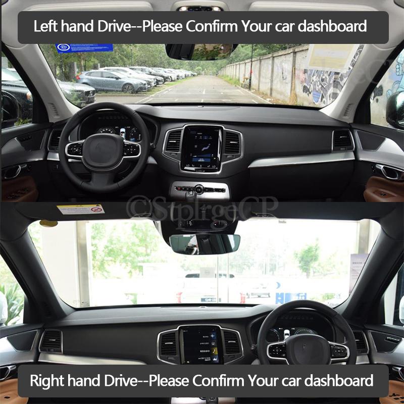 Anti-Slip Mat Dashboard Cover Pad Sunshade Dashmat Protect Carpet Car Accessories for VOLVO XC90 2015 2016 2017 2018 2019 2020