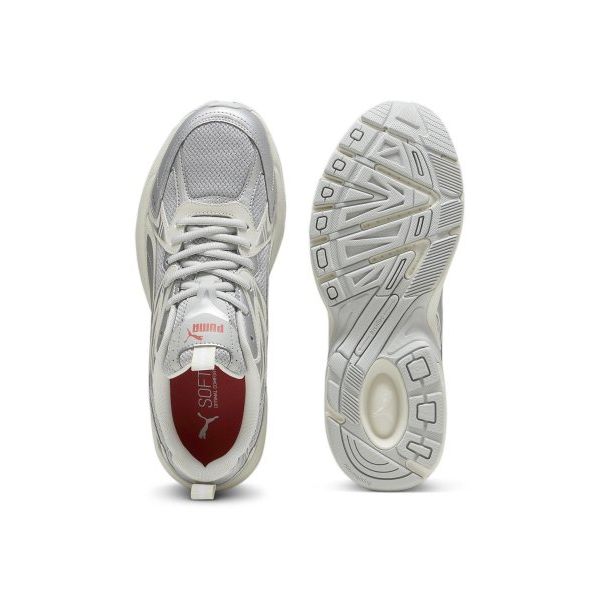Puma Milenio Comfortable Lightweight Slip-Resistant Durable Low-Top Casual Running Shoes Unisex sneaker Silver White 392322-06