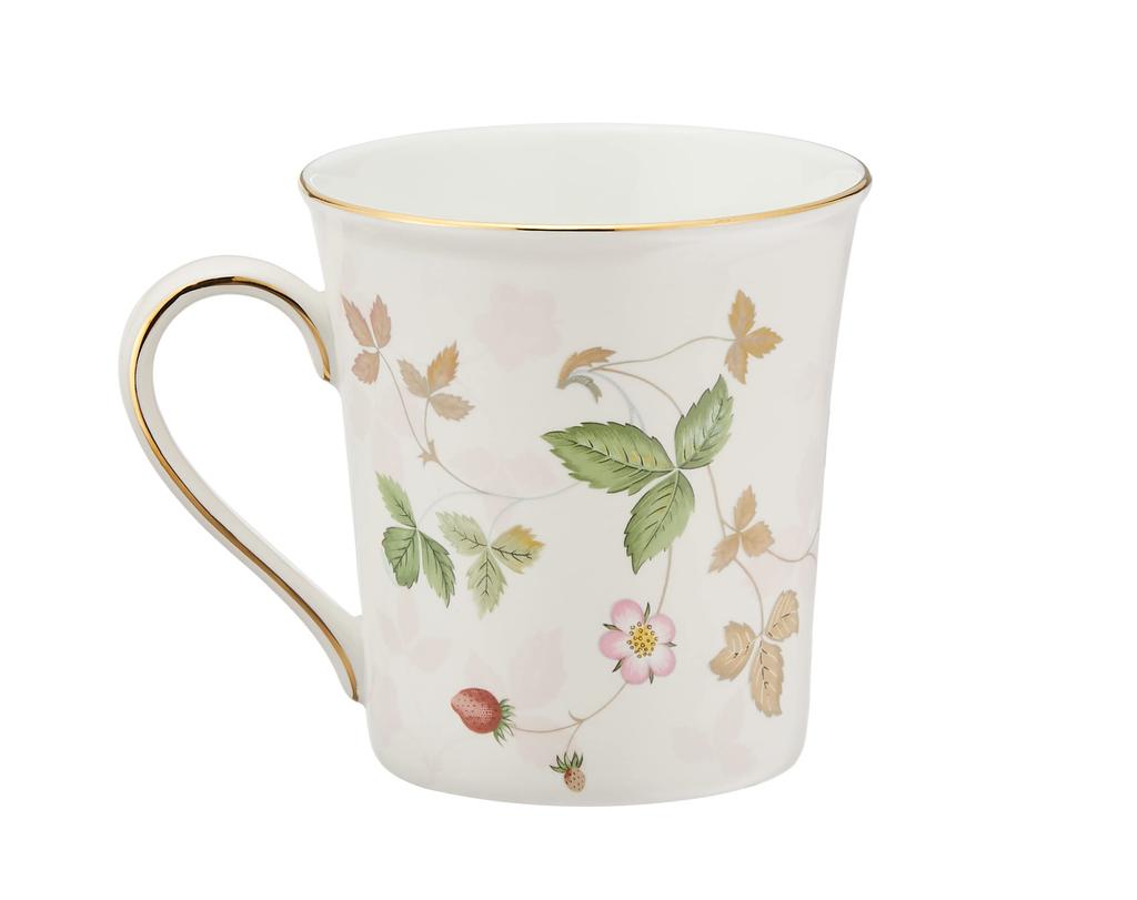 Wedgwood Wild Strawberry Pastel Pair Pink and Wedding Product Number 1053405 [Officially Imported] Mugs, Green, Approx. 300ml, Gift,