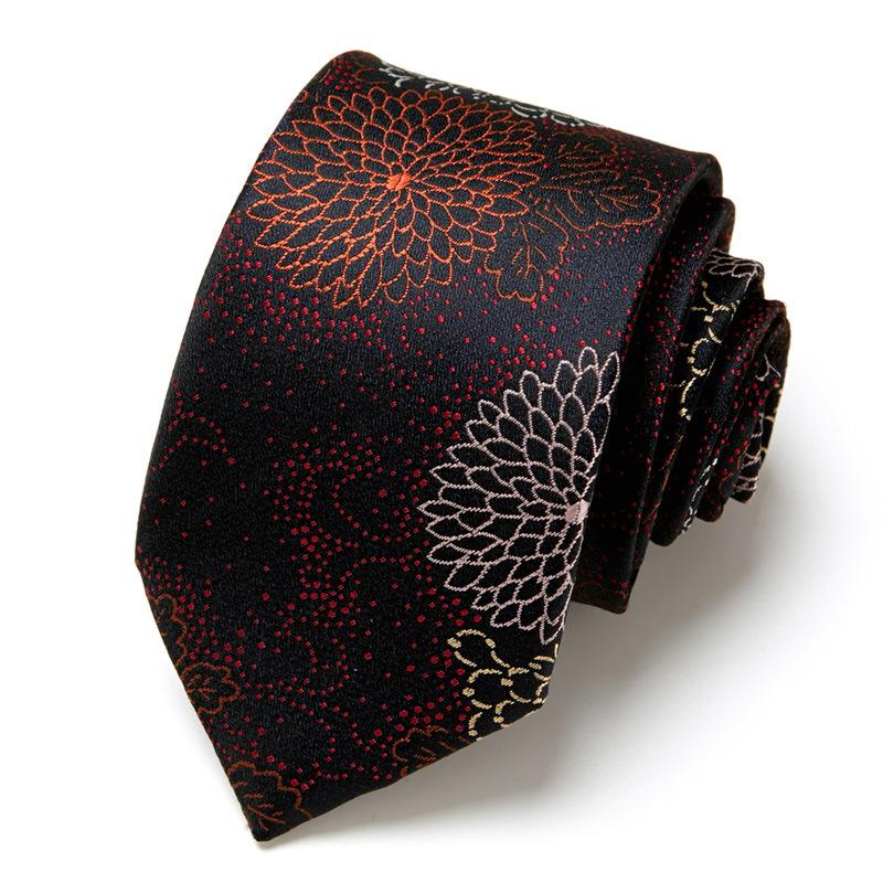 Men'S Business Tie Hand-Typed Professional Dress Interview Tie Men'S Polyester Silk