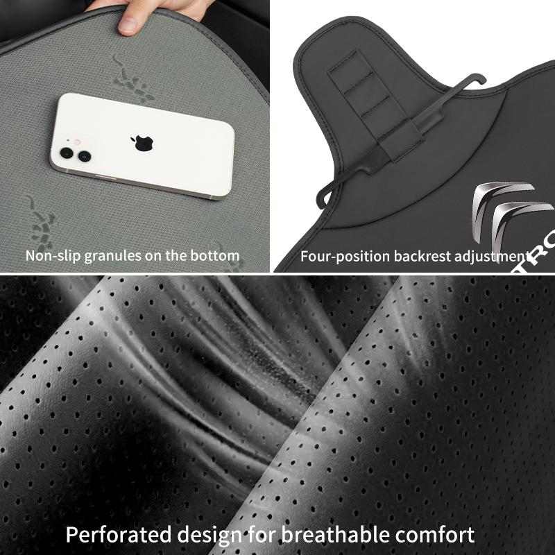 New Luxury Car Velour Leather Cushion Breathable Back Seat Cushion Seat Cover Tools For Citroen C4 C3 C5 C1 C2 VTS Berlingo Cely